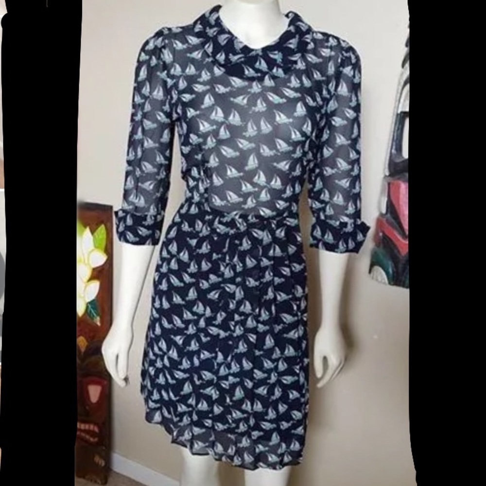 Tatyana Beach Bash sailboat dress S